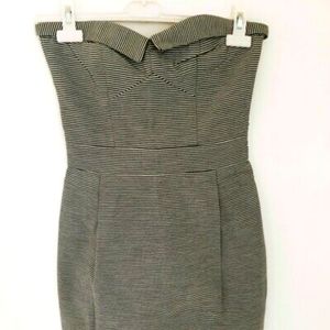 French Connection Tube Top Striped Dress - Size 2